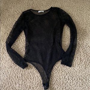 Black Fishnet Bodysuit- A3 Design
